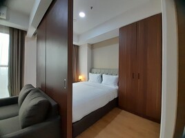 Deluxe Διαμέρισμα (One-Bedroom Apartment) | Κουρτίνες συσκότισης, δωρεάν Wi-Fi, κλινοσκεπάσματα 