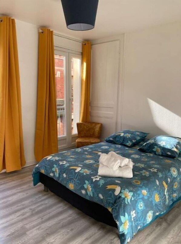 2 chambres, draps fournis