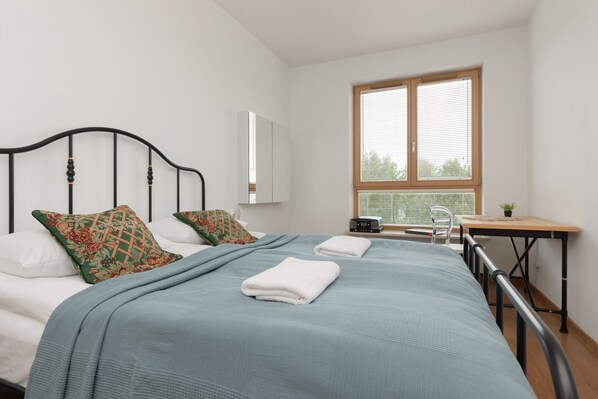 2 dormitorios y ropa de cama