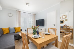 Apartment, 1 Bedroom, Balcony | 1 bedroom, bed sheets - Apartment Maczka With Parking by Renters (Kolobrzeg)