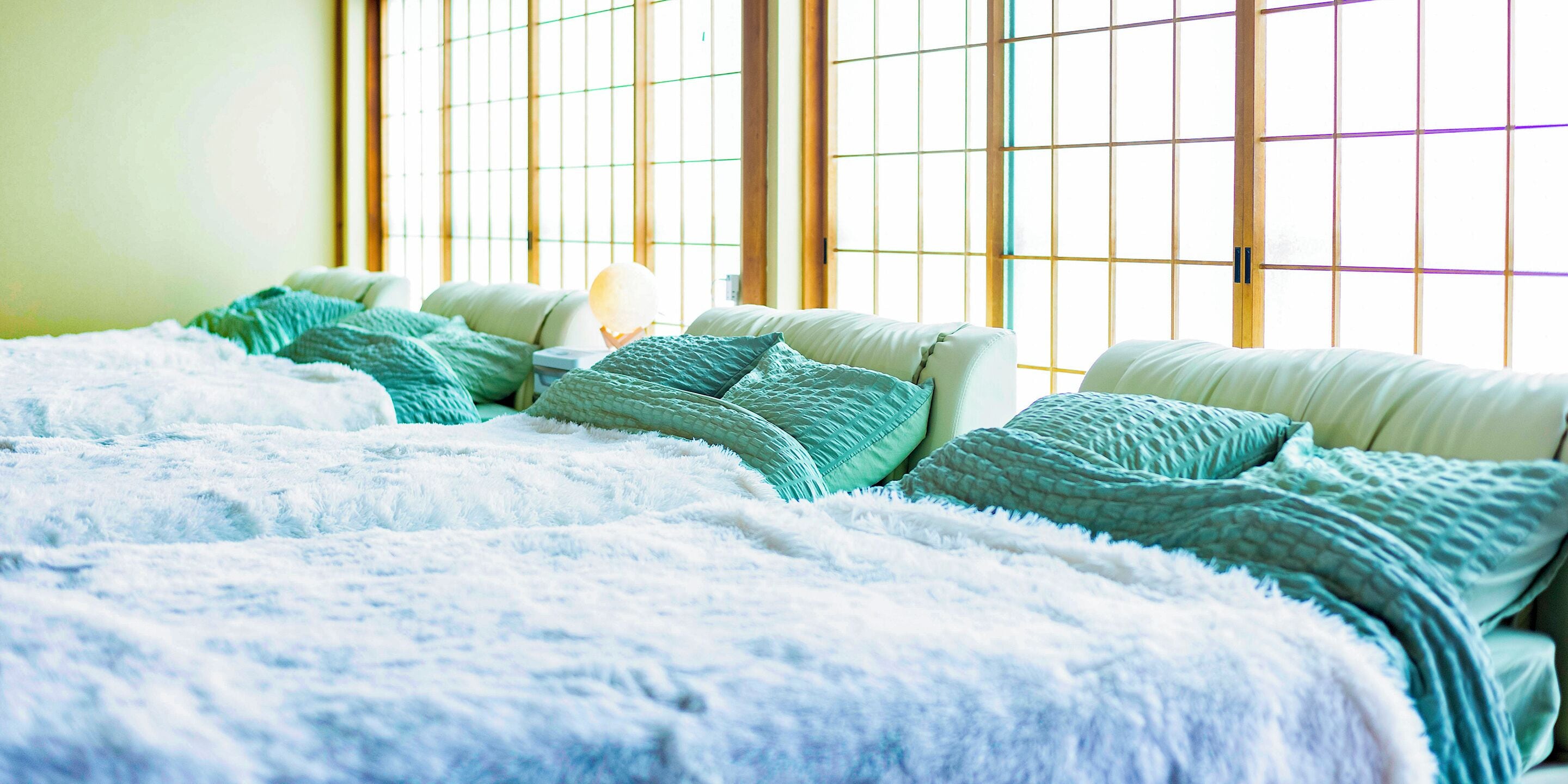 Japanese-Western style room 30 tatami mats, Non Smoking | Free WiFi, bed sheets