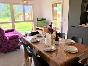 Dining - Modern apartment with terrace and private parking (Barcelonnette)