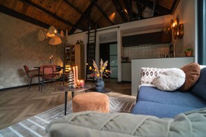 Fireplace, stereo - Fantastic luxury forest house | Unwind in nature (Emst)