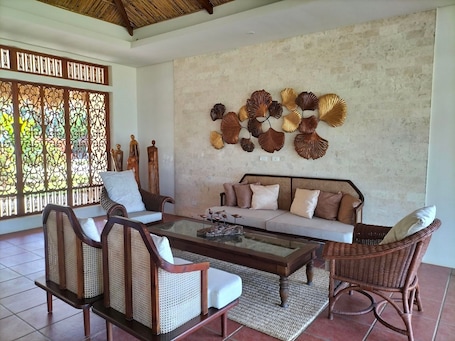 Executive Villa | Living area | TV. COSTA CELINE BEACH RESORT