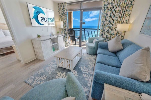 Televisión y oficina 