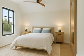 2 soverom, skrivebord, strykejern/-brett og wi-fi