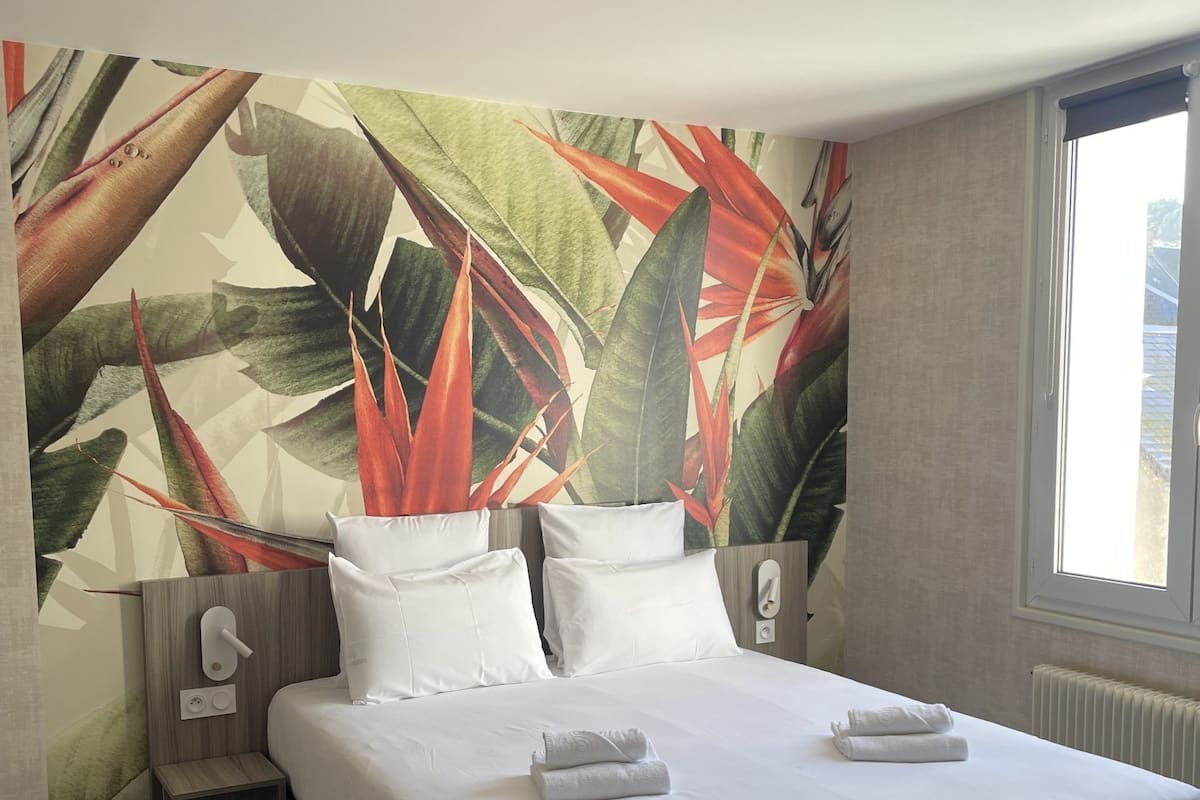 Chambre double, la petite vue mer | Een bureau, gratis wifi