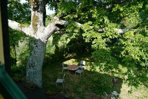屋外ダイニングエリア