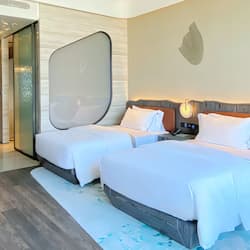 Executive Room, 2 Double Beds, City View | Down duvets, memory-foam beds, minibar, in-room safe