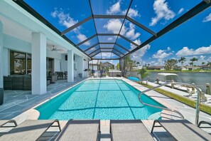 A heated pool