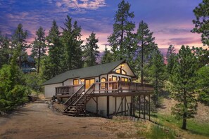 Front of the cabin. 