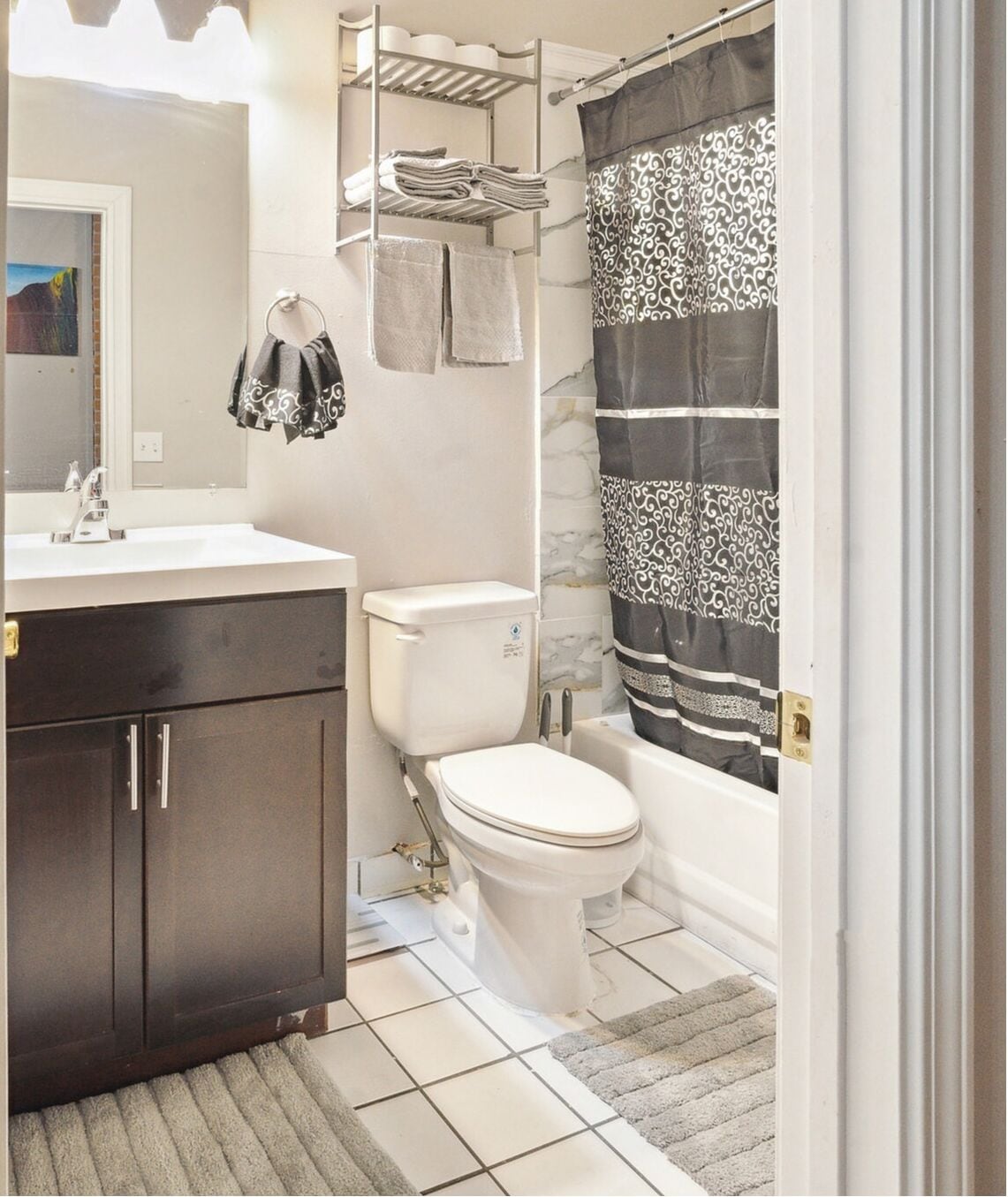 Apartment, 1 Schlafzimmer | Badezimmer | Handtücher, Shampoo, Toilettenpapier