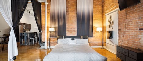 公寓, 1 间卧室 | 1 多间卧室、办公桌、笔记本电脑工作区、熨斗/熨衣板