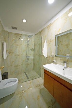 Comfort Double Room | Bathroom | Slippers - NBT Hotel Reps (Orosh)
