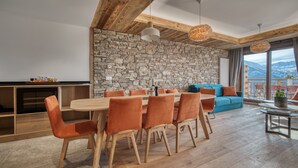 Luxury Apartment (1) | Living area | Flat-screen TV - Lodge des Glaciers (Montvalezan)