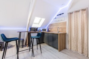 Fridge, microwave, oven, stovetop - Studio Paris (Tourcoing)