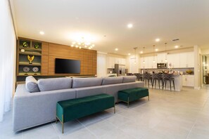 Smart TV, foosball, table tennis