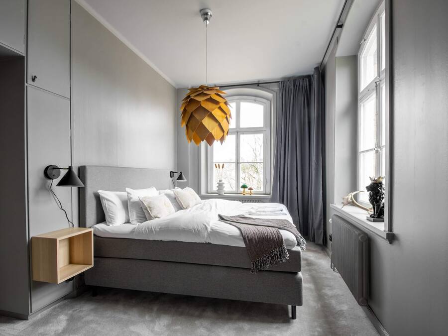 Suite familiar | Ropa de cama de alta calidad, minibar, cortinas opacas