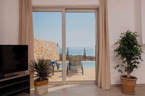 Basic Villa | Living area - Spartia Villa (Zakynthos)