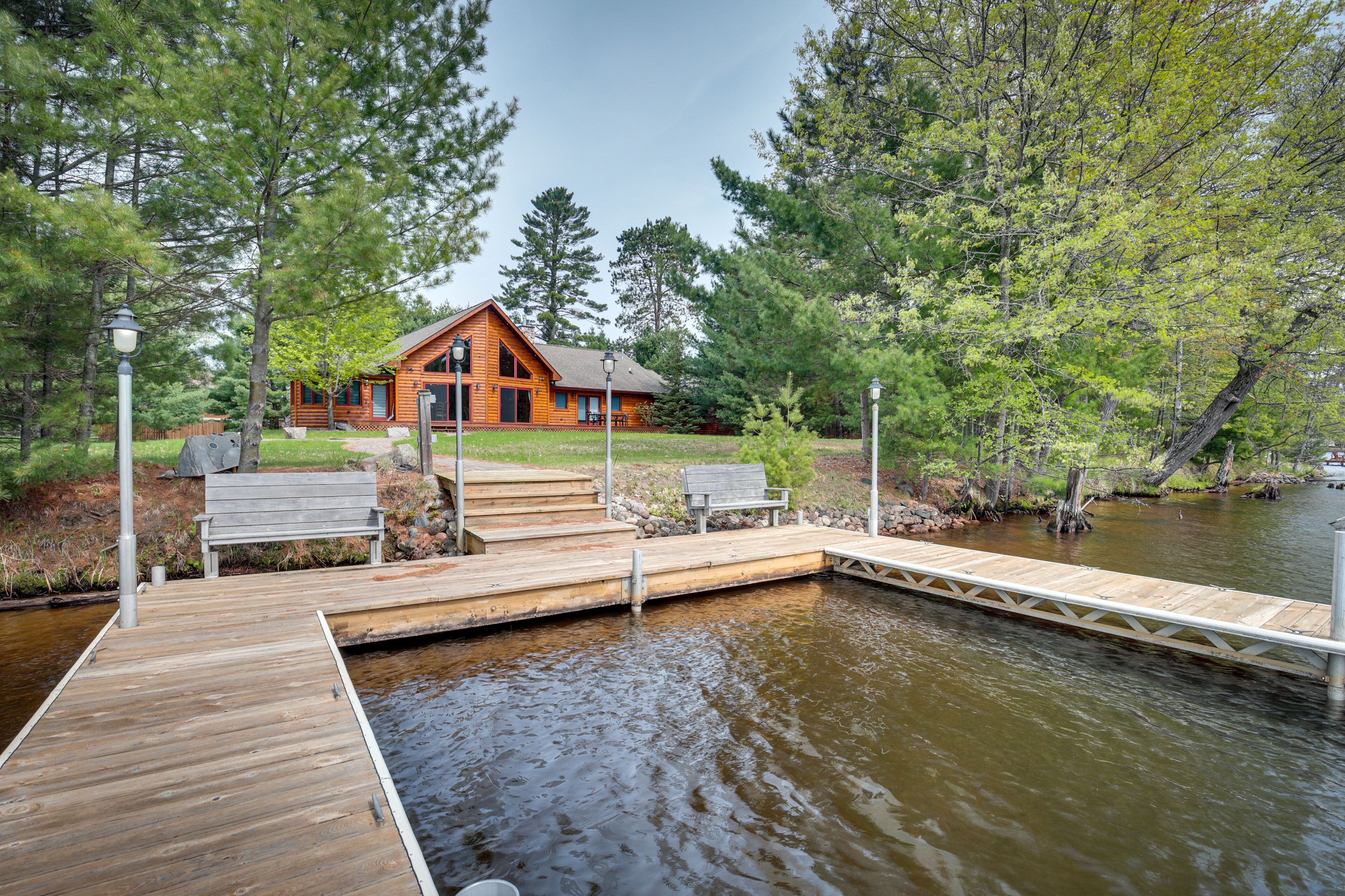Lakefront Eagle River Vacation Rental w/ Boat Dock