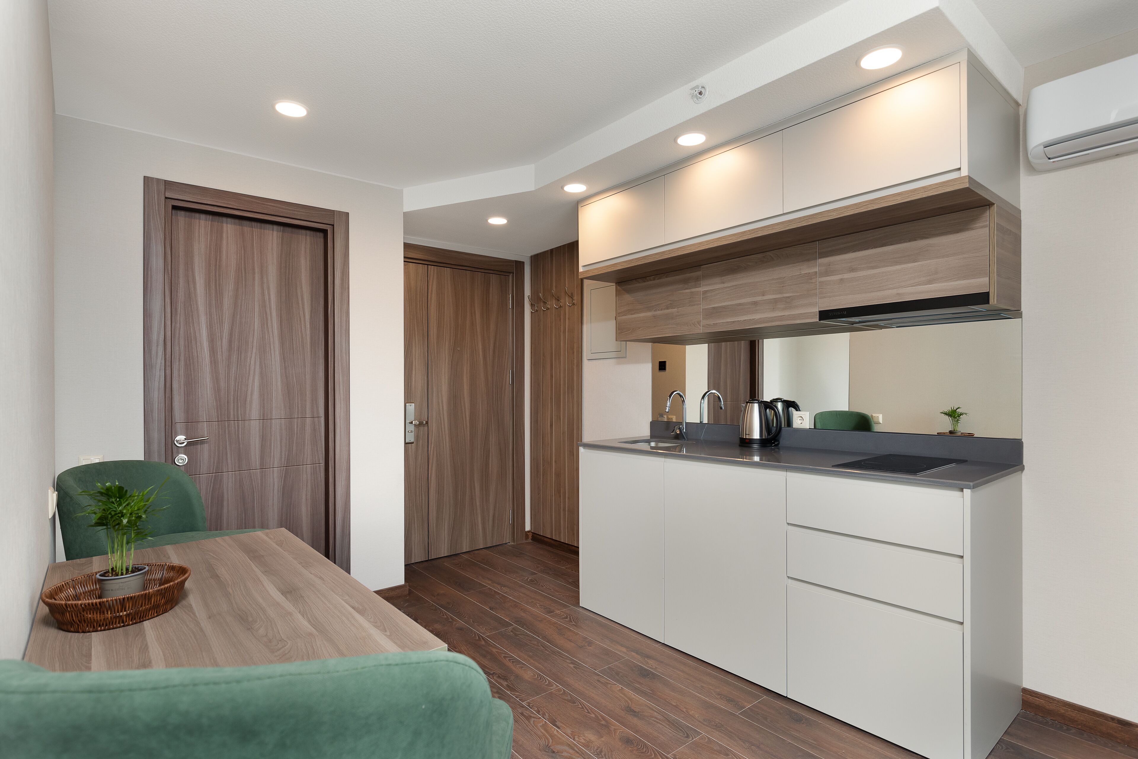 Executive Studio | Private kitchen | Fridge, electric kettle