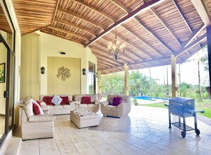 Luxury House, Multiple Bedrooms, Pool View | Terrace/patio - Mansion Arenal  (La Fortuna)