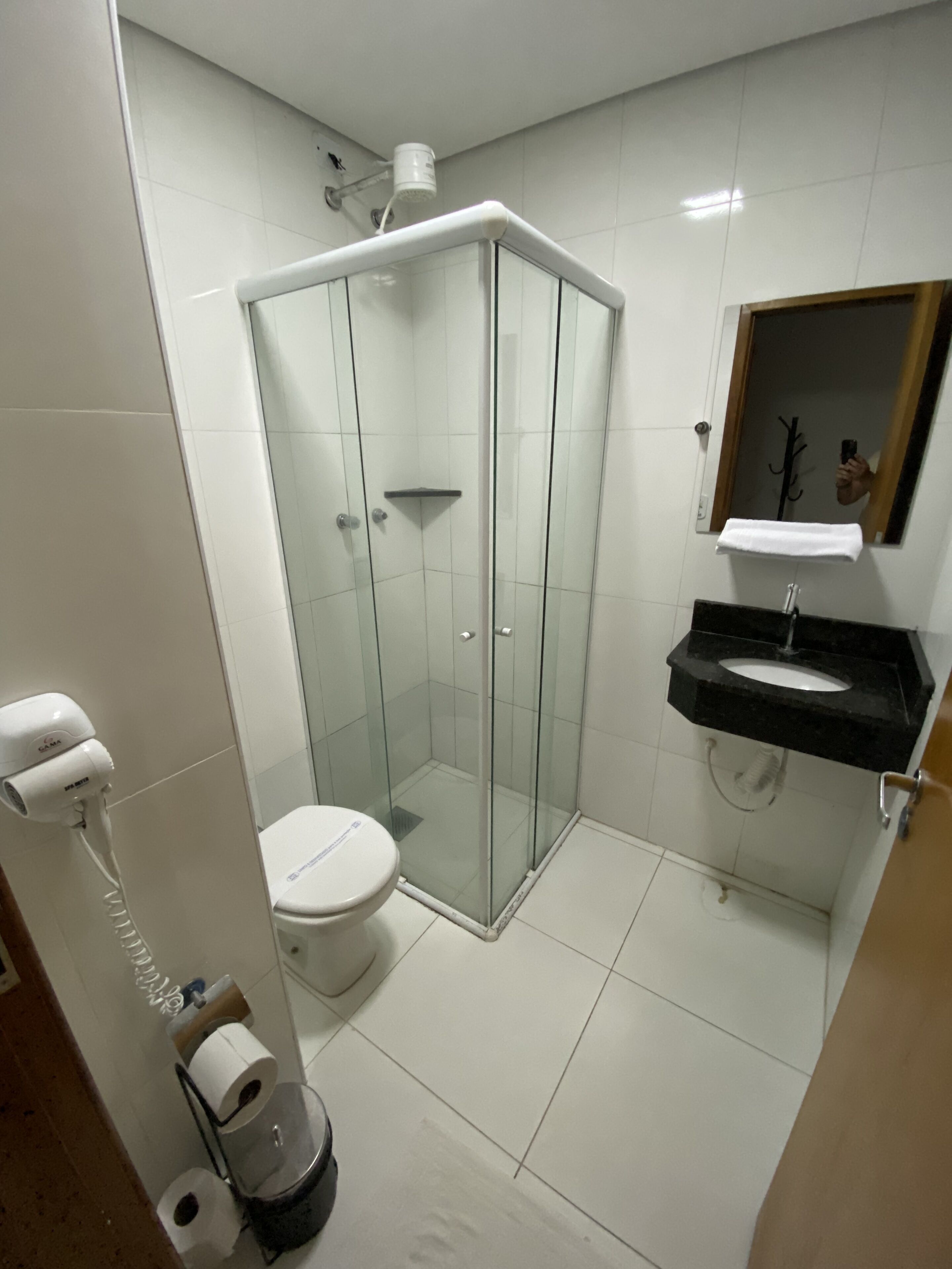 Triple Room | Bathroom | Shower, hair dryer, towels, soap