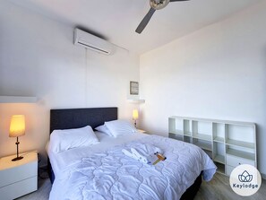 2 bedrooms, iron/ironing board, free WiFi, bed sheets
