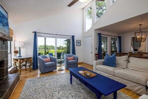 House, Multiple Beds, Kitchen | Living area | TV, fireplace