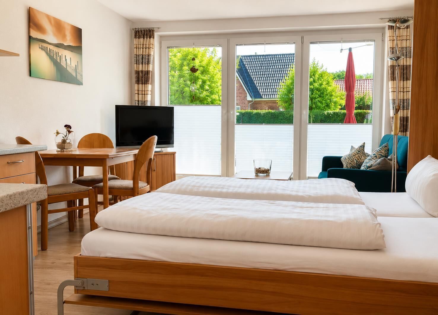 Wifi gratis y ropa de cama 