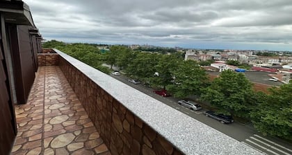 Located in center of the city,near university,10 minutes from center on foot....