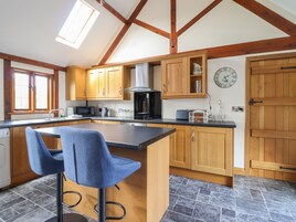 Fridge, dishwasher, electric kettle, toaster