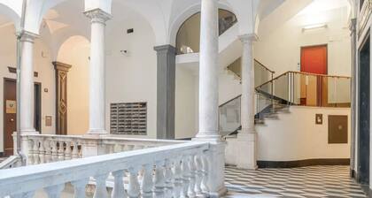 Al Garibaldi Rolli palace in the heart of the city.