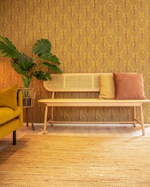 Interior - On the Veluwe in the woods, Boho style, kids & dog welcome, large fenced garden (Epe)