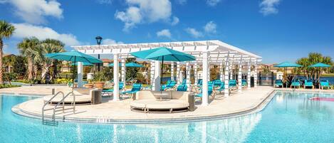 Et oppvarmet basseng