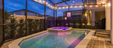 Una piscina climatizada