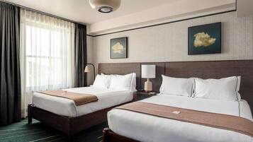 Standard Room, 2 Queen Beds | Premium bedding, in-room safe, blackout drapes, iron/ironing board