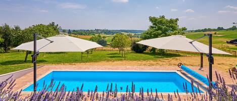 Una piscina riscaldata