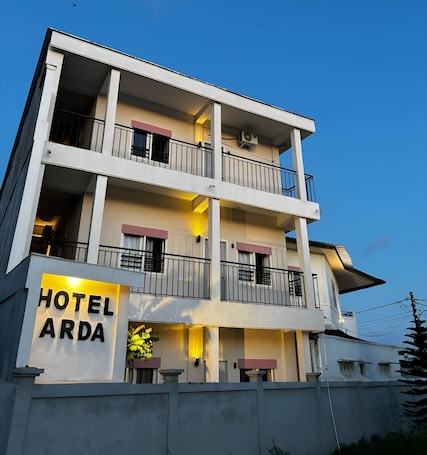 Front of property - evening/night