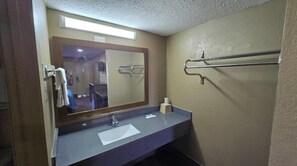 Hair dryer, towels