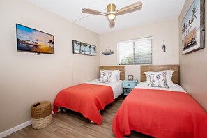 2 chambres, accès au Wi-Fi (inclus), literie fournie