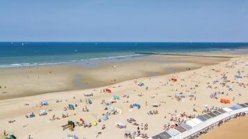 Vlak bij het strand, vissen