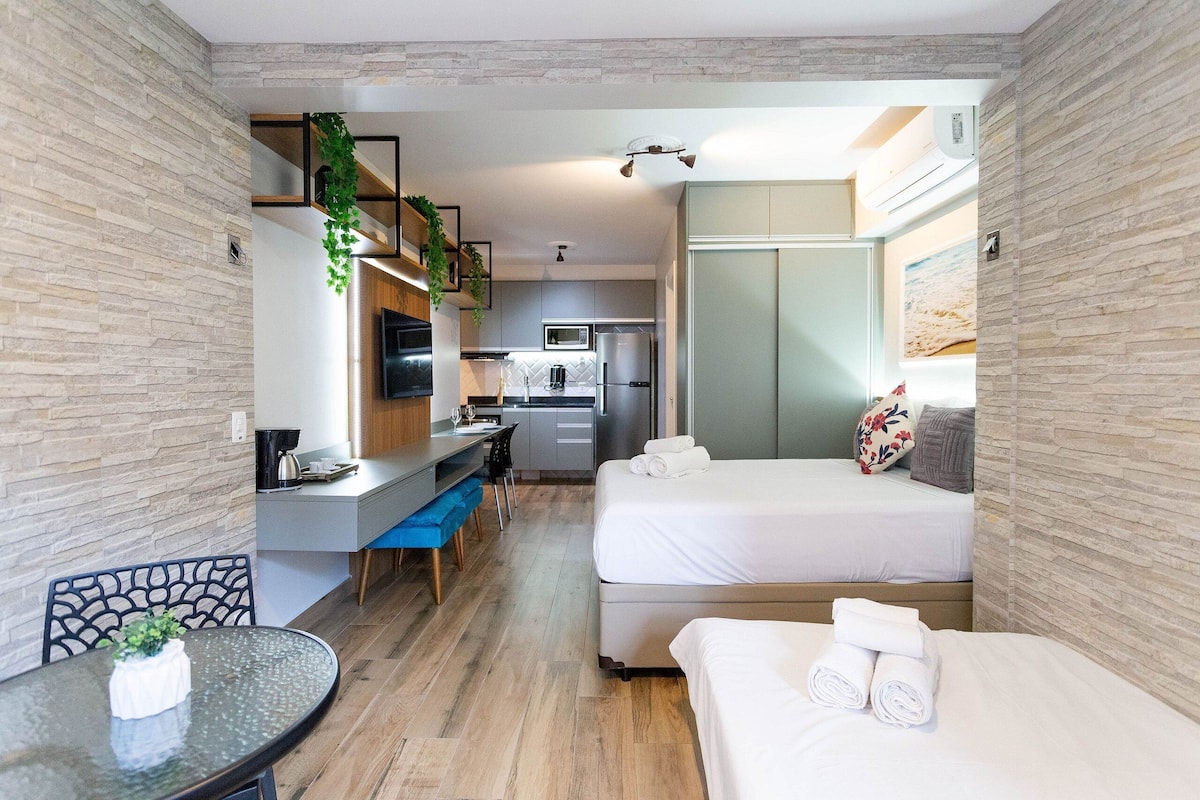 Studio ByWay 23B | 1 kamar tidur, Wi-Fi gratis, dan seprai linen