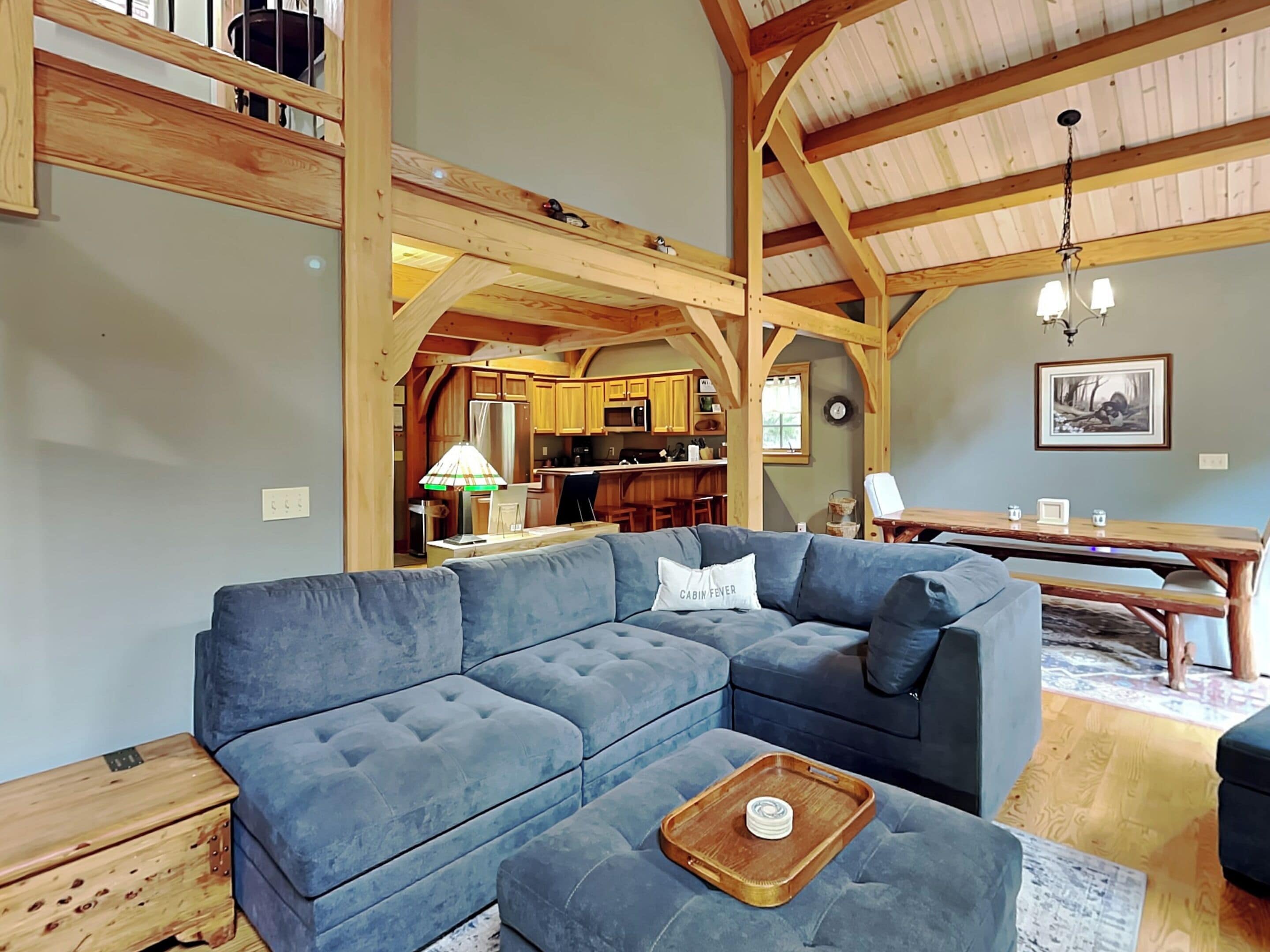 House (4 Bedrooms) | Living area | 50-inch TV with digital channels, fireplace