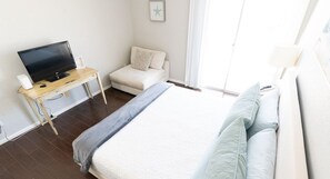 1 chambre, fer et planche à repasser, Wi-Fi gratuit, draps fournis