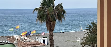 En la playa
