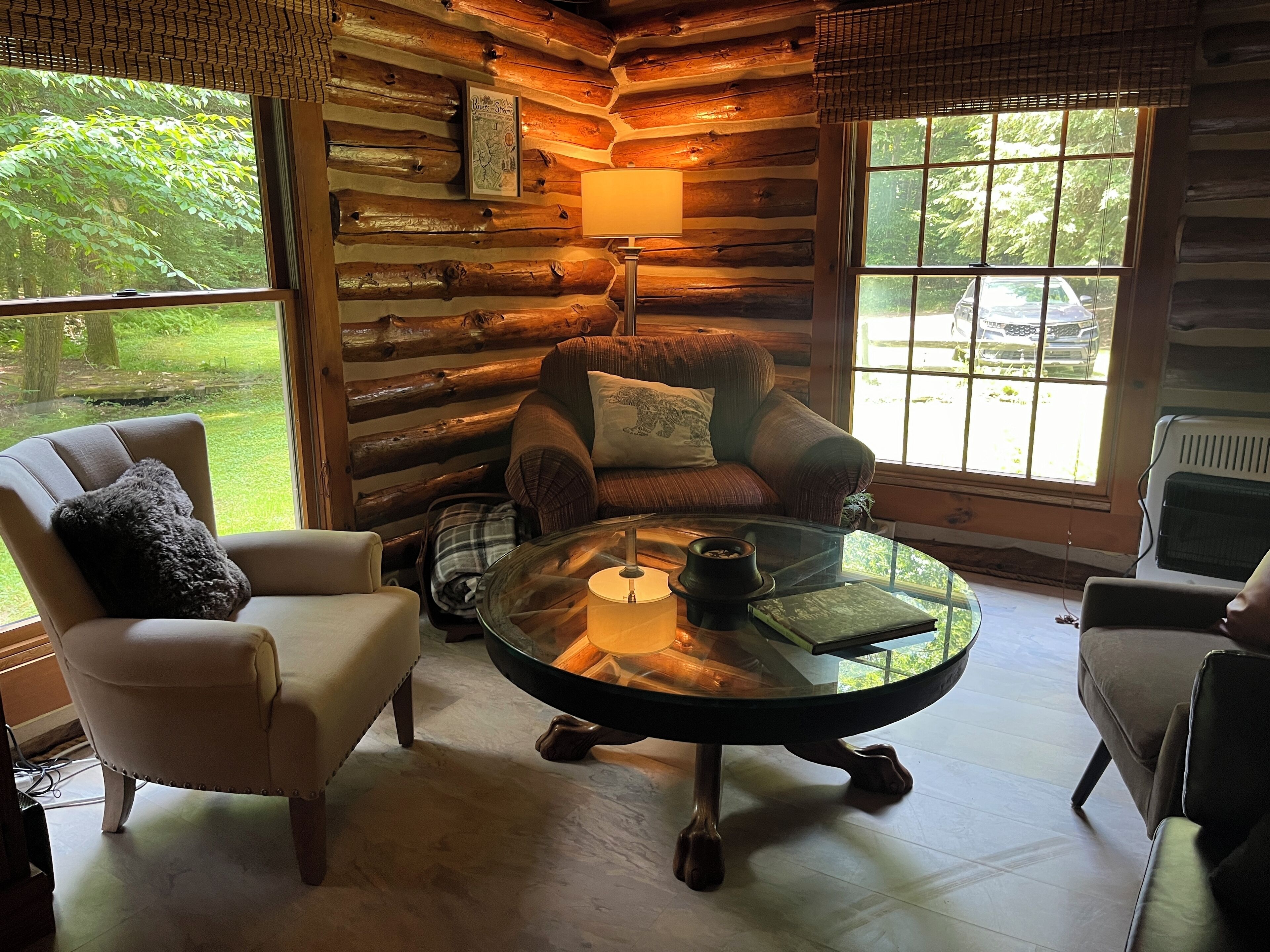 Smart TV, fireplace, DVD player, table tennis