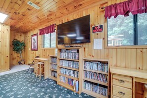 Interior - Pet-Friendly Creekside Cabin w/ Pool Access! (Maggie Valley)