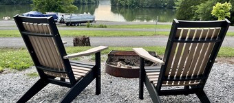 Cabin w/ Views of the Foothills of the Mountains on Lake; Near Waterfalls.