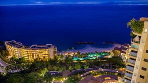 A resort with multiple buildings, a pool area, and a beach. - Hotel Mousai Puerto Vallarta - All Inclusive - Adults Only (Puerto Vallarta)